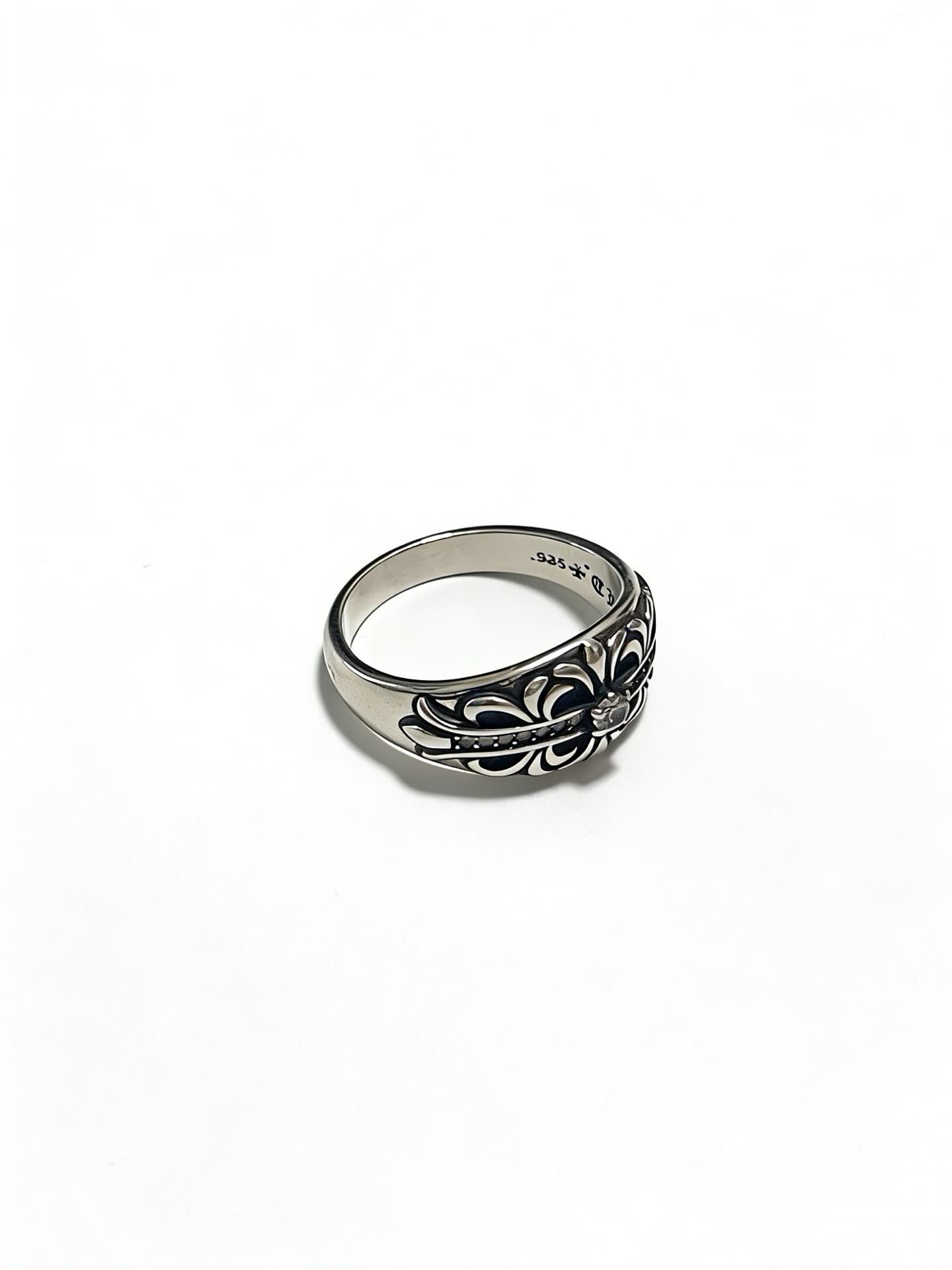 Chrome Hearts Sterling Silver Filigree Ring